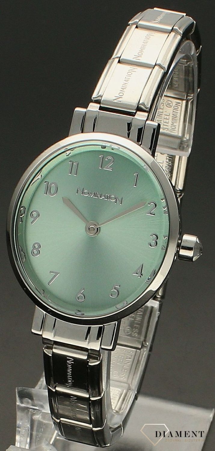 Damski zegarek srebrny Nomination Composable Classic Akwamaryn 076038 032.png